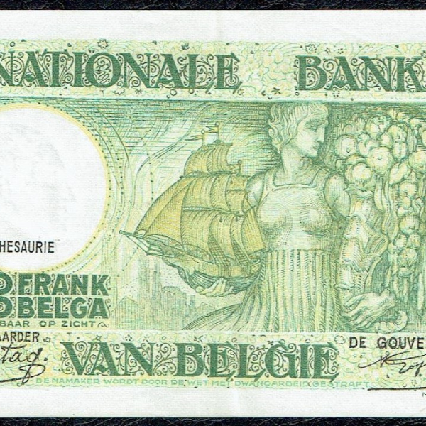 Belgique - Magnifique Billet de 50 Francs / 10 Belgas