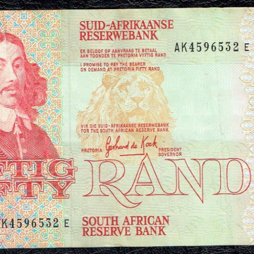 50 RAND AFRIQUE DU SUD 1984 P.122a