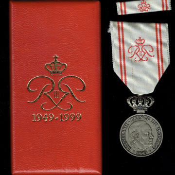 DÉCORATIONS MONACO MEDAILLE Cinquantaine anniversaire de règne 1949-1999 TRES RARE