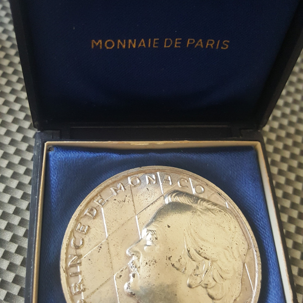 Médaille de monaco en argent Rainier III Prince de Monaco 1949 - 1974