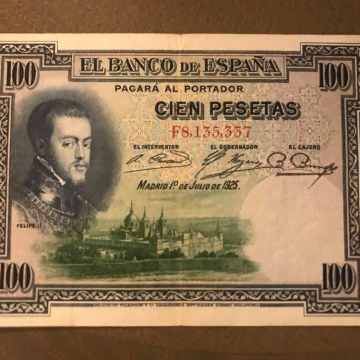 BILLET de BANQUE ESPAGNE - 100 PESETAS