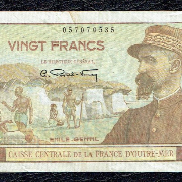 FRANCE - CAISSE CENTRALE 20 FRANCS EMILE GENTIL