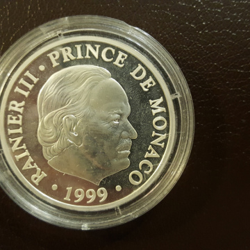 Médaille en Argent de MONACO - 50 ans de règne du Prince Rainier III - 1949-1999