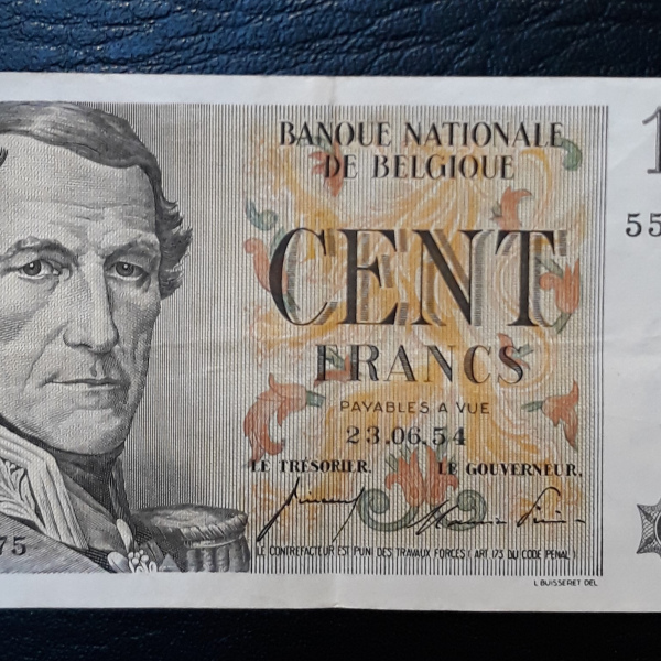 Billet de 100 francs date 23.06.54