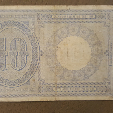 BILLET ITALIE - BANCONOTA ITALIA  Billet de 10 lire - 1918