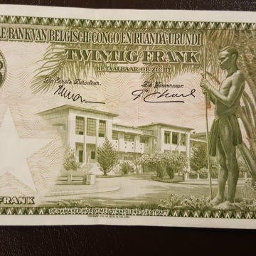 20 Francs CONGO BELGE 1953
