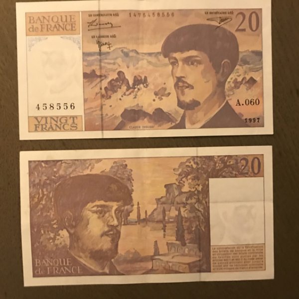 Billet de 20 francs Debussy 1997 A.060