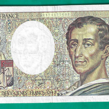 Numismatique Vente06.com Vente Billet de 200 francs Montesquieu 1992