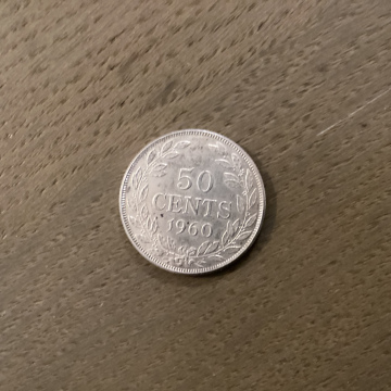 50 Cents Libéria 1960 ARGENT