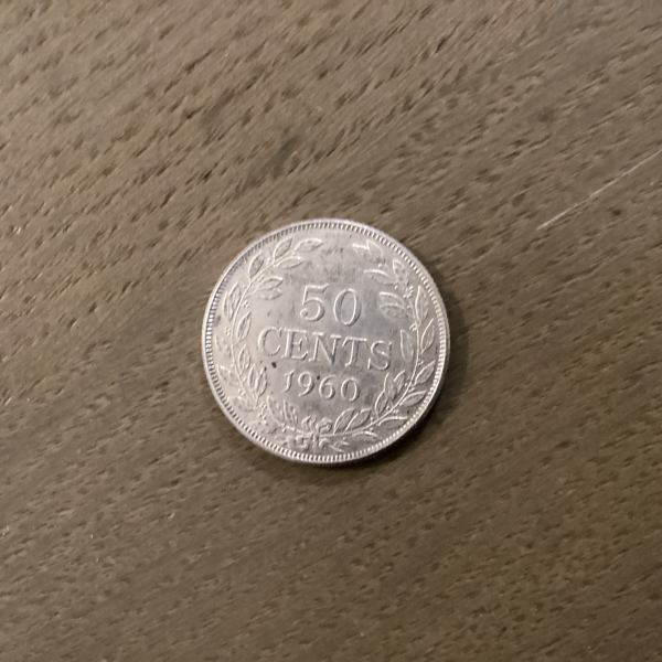 50 Cents Libéria 1960 ARGENT