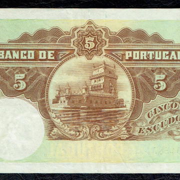 Portugal 5 Escudos Ouro 25.6.1920