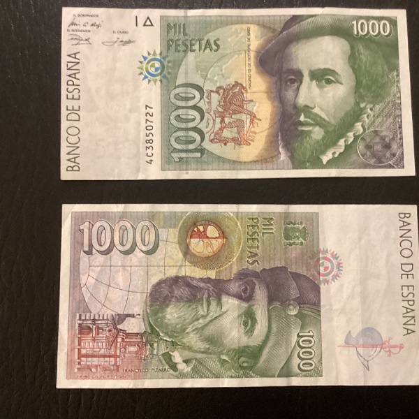 Billet Espagne 1000 Pesetas 1992 