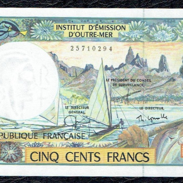 500 Francs pr NEUF Institut d'émission d'Outre Mer