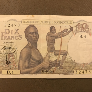 10 francs 18-01-46  Afrique Occidentale Française 