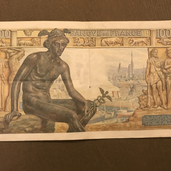 BILLET DE1000 Francs DEESSE DEMETER 13-8-1942