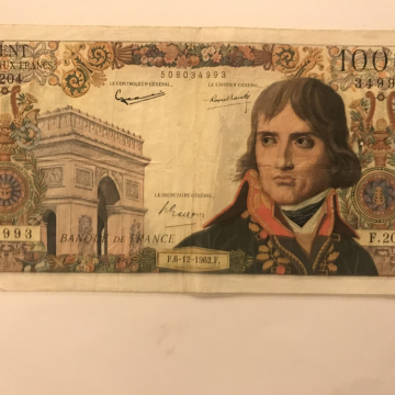 Numismatique Vente06.com Vente 100 Nouveaux Francs Bonaparte