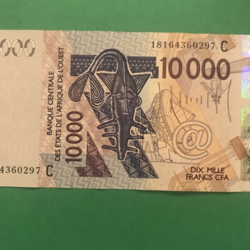 10000 Francs DE L'AFRIQUE DE L'OUEST 