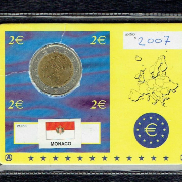 2 EURO MONACO GRACE KELLY 2007 - PROBE ESSAI TRIAL