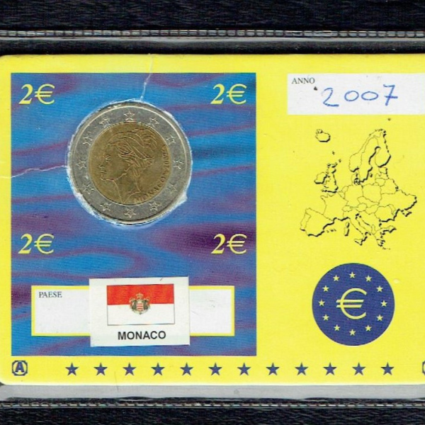 2 EURO MONACO GRACE KELLY 2007 - PROBE ESSAI TRIAL