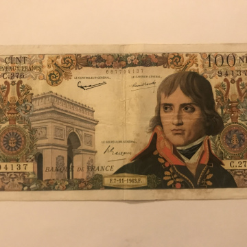 Numismatique Vente06.com Vente 100 Nouveaux Francs Bonaparte