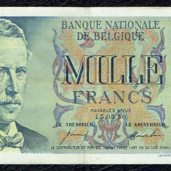 Belgique 1000 francs 15.05.1956